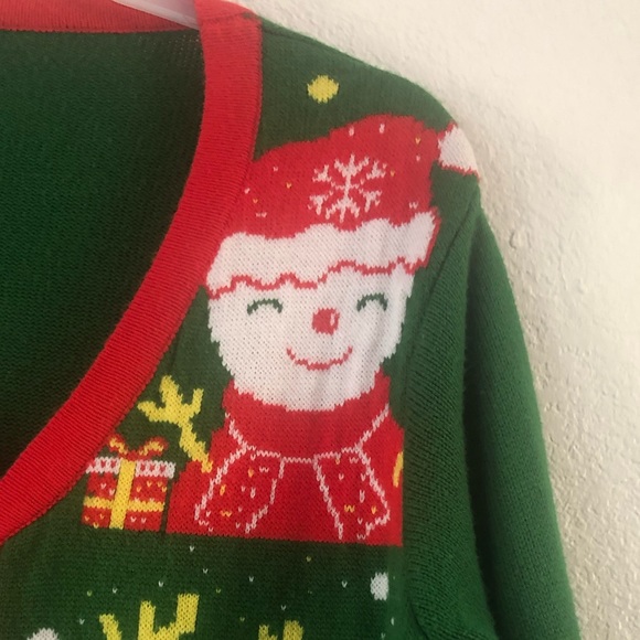 Ugly Christmas Boyfriend Sweater Santa Llamacorn Penguin Bunny Reindeer Snowman - Picture 7 of 11